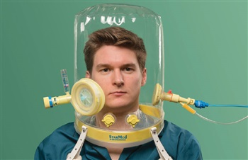 Ventukit CPAP šalmas, ypač didelio dydžio, kaklo apimtis ≥50cm