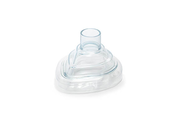 Ekonomiškos anesteziologinė veido kaukė be hook žiedo, vaikams, dydis 2, pajungimas 22F