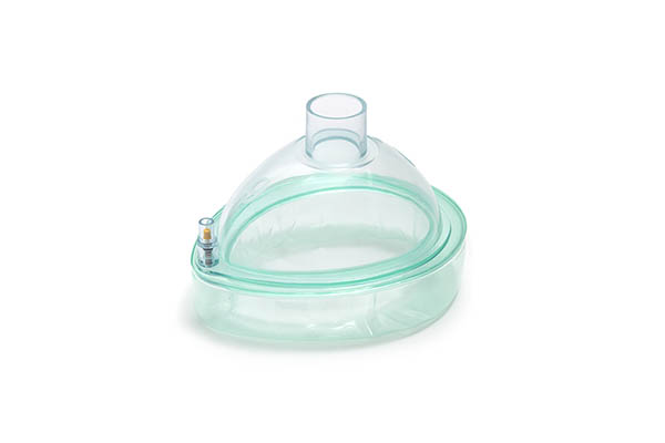 Anesteziologinė veido kaukė, vanilės kvapo, be hook žiedo, suaugusiems, dydis 6, pajungimas 22F