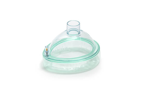 Anesteziologinė veido kaukė, vanilės kvapo, be hook žiedo, suaugusiems, dydis 5, pajungimas 22F