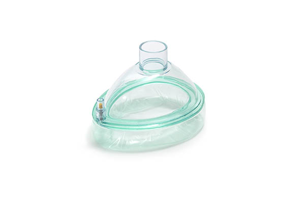 Anesteziologinė veido kaukė, vanilės kvapo, be hook žiedo, suaugusiems, dydis 4, pajungimas 22F