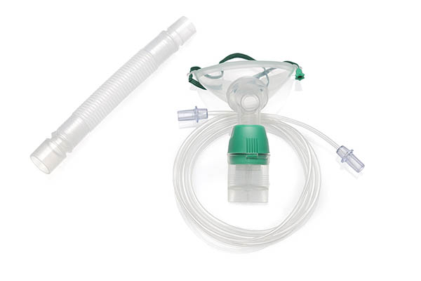 Cirrus™2 vaistų purkštuvas, rinkinys suagusiems, Intersurgical EcoLite™ tracheostominė kaukė ir deguonies vamzdelis, 1.8m