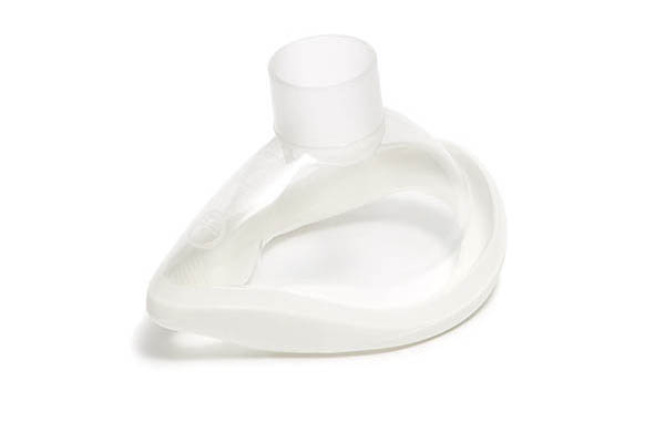 ClearLite™, anesteziologinė veido kaukė be hook žiedo, baltas priegalvis, dydis 2 - vaikams, pajungimas 22F 