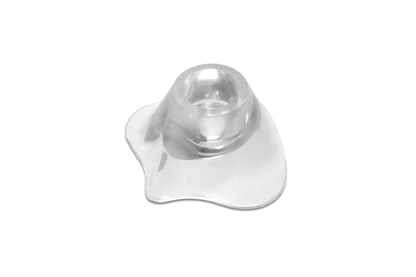 Rendell Baker skaidri silikoninė anesteziologinė veido kaukė, kūdikiams, dydis 1, pajungimas 22F