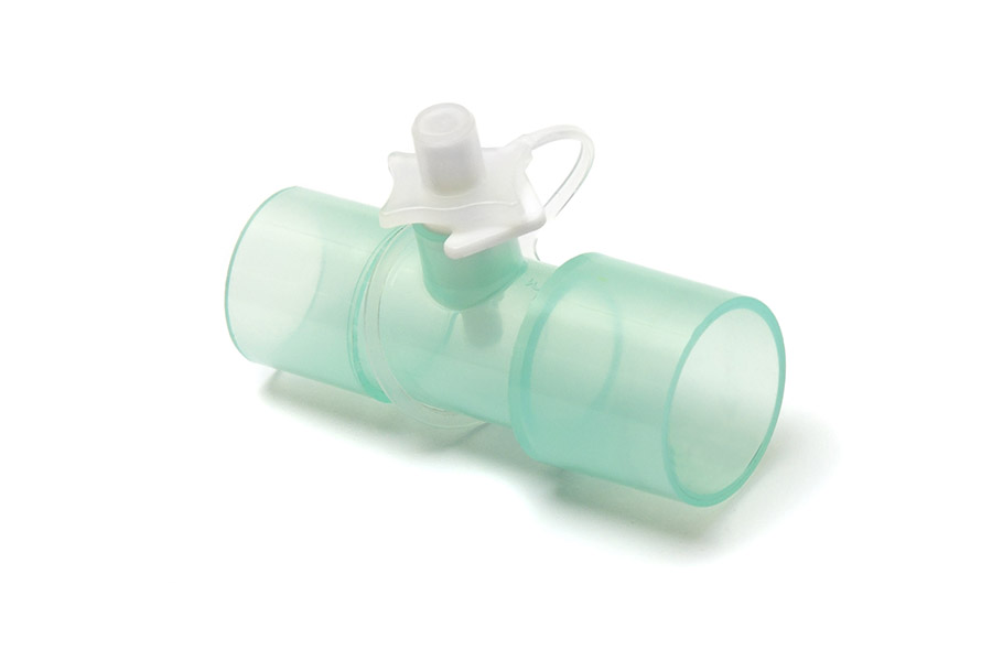 Tiesi jungtis 22M - MDI anga vaistų inhaliavimui nuo paciento pusės - 22F