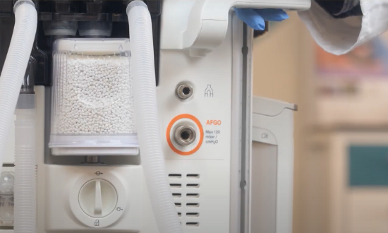 The AbCan™ pre-filled disposable carbon dioxide absorber fitting guide