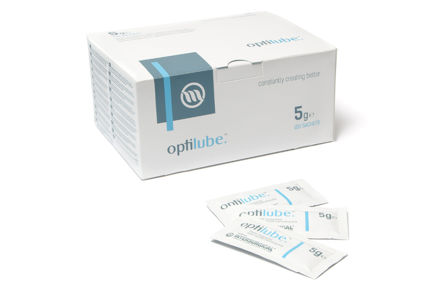 Optilube™ lubrikanto paketėliai po 5g. (dėžėje 150 vnt.)