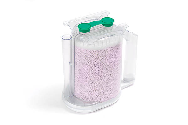 IS Can, viekartinė Spherasorb™ absorbento pakuotė, spalva keičiasi iš rožinės į baltą. Skirta GE® anestesijos aparatams: Aisys®, Aespire®, Avance® ir ADU®